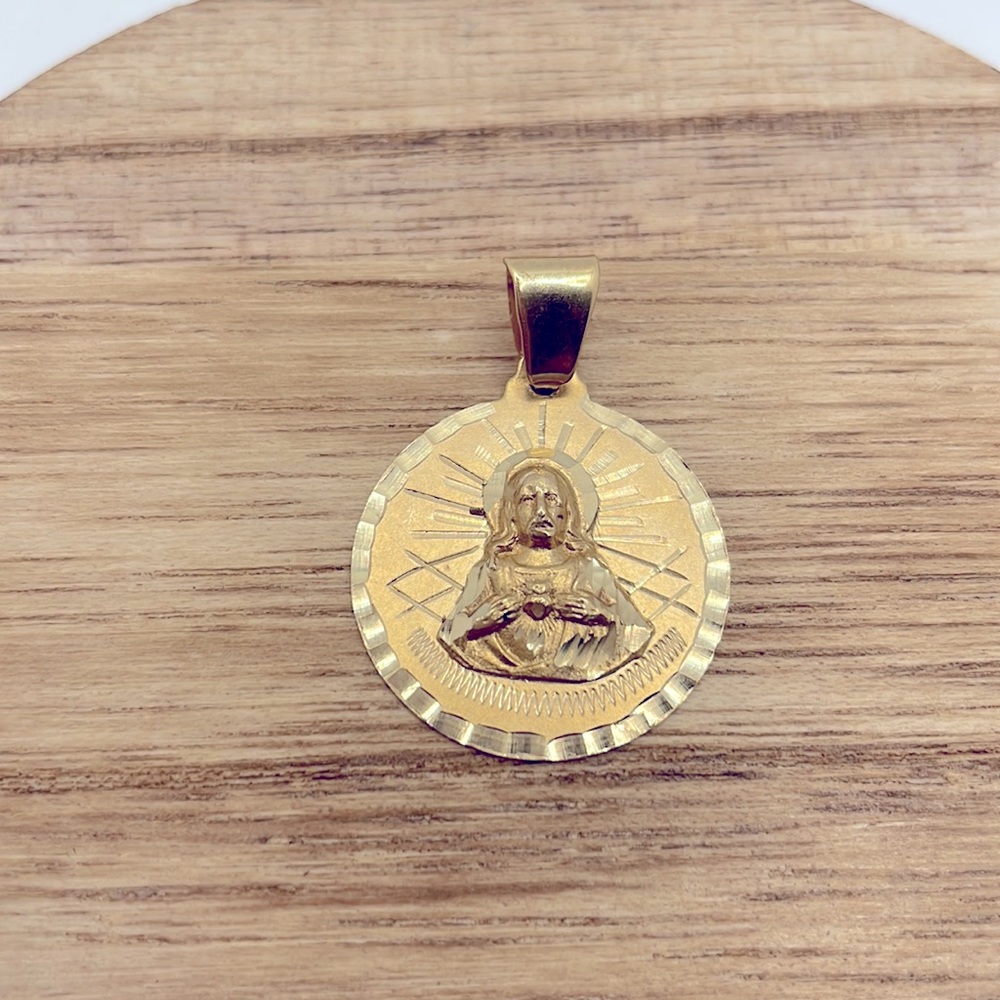 Sacred Heart of Jesus Pendant 14K